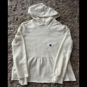 abercrombie kids girls 13/14 Cream Hoodie Baby Doll Sweatshirt